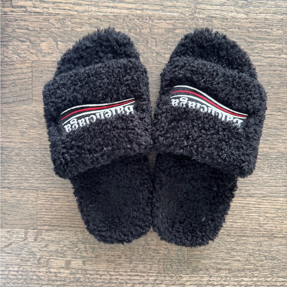 Balenciaga Furry Slide Sandal